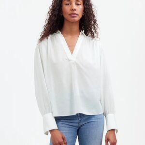 NWT Madewell White Popover Shirt